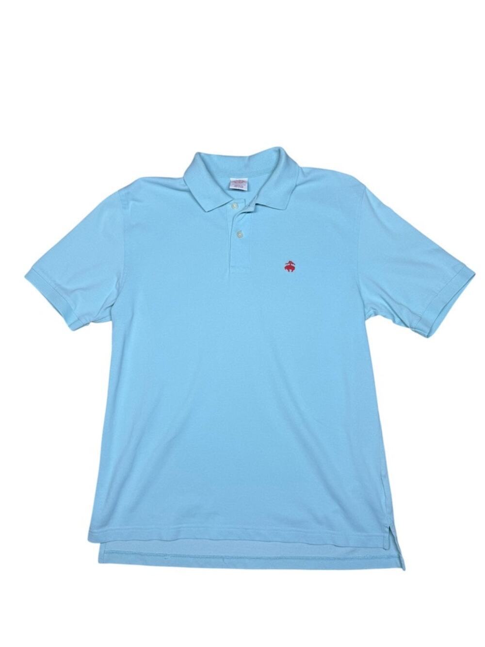 Brooks Brothers Light Blue Performance Polo Original Fit Shirt Size Medium